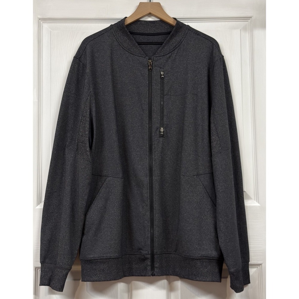 Lululemon Six Pack Jacket Heathered Black XXL